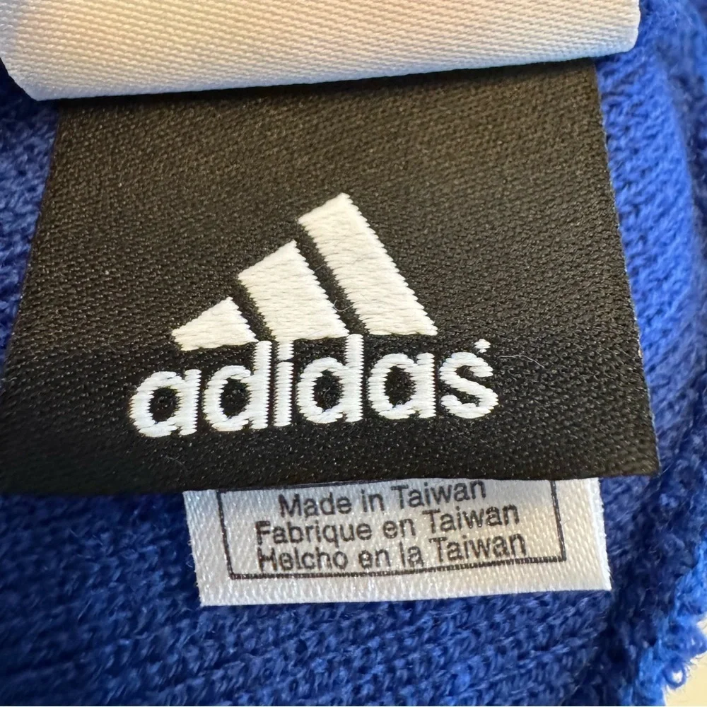 Adidas Golden State Warriors Beanie Pom Knit Hat NBA Blue Yellow OS